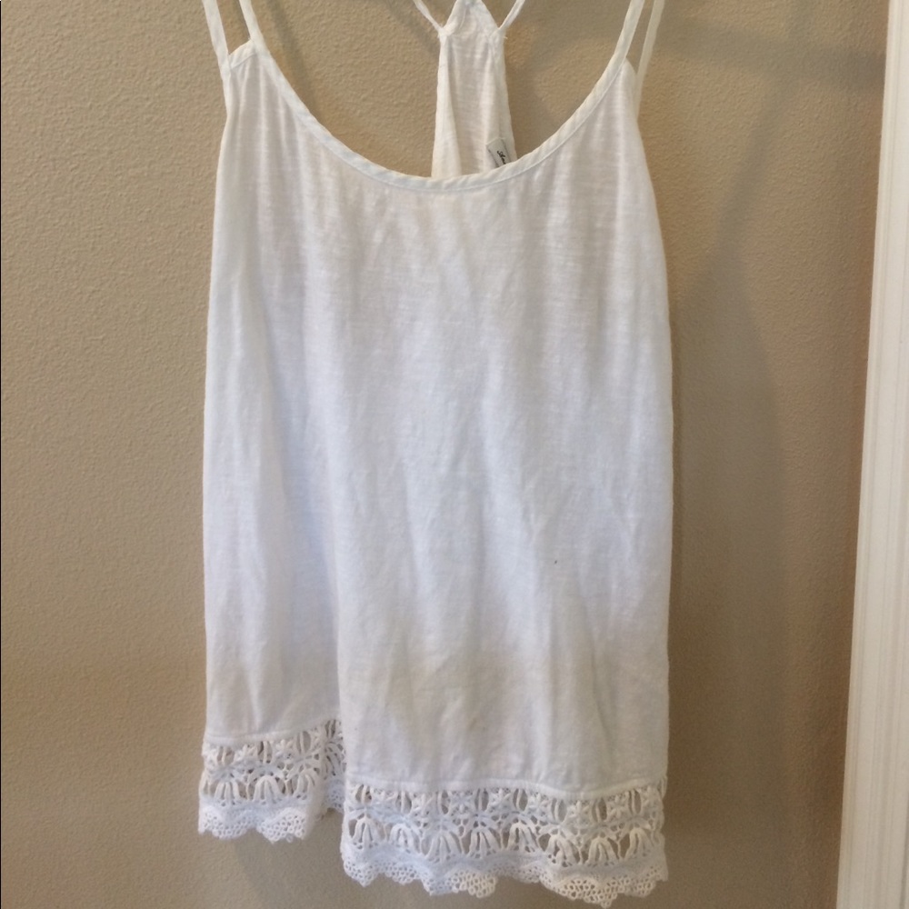 American Eagle White Lace Cami